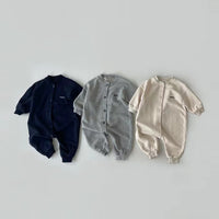 Load image into Gallery viewer, Baby Unisex Letters Embroidered Jumpsuits Wholesale 230114385
