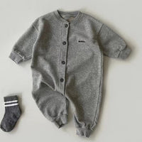 Load image into Gallery viewer, Baby Unisex Letters Embroidered Jumpsuits Wholesale 230114385
