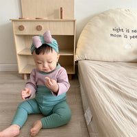 Load image into Gallery viewer, 3 Pieces Set Baby Unisex Solid Color Tops Sleepwears And Pants And Hats Wholesale 230114386
