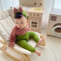 Load image into Gallery viewer, 3 Pieces Set Baby Unisex Solid Color Tops Sleepwears And Pants And Hats Wholesale 230114386
