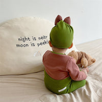 Load image into Gallery viewer, 3 Pieces Set Baby Unisex Solid Color Tops Sleepwears And Pants And Hats Wholesale 230114386
