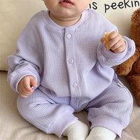 Load image into Gallery viewer, Baby Unisex Solid Color Jumpsuits Wholesale 230114397
