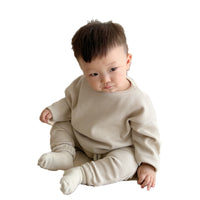 Load image into Gallery viewer, 2 Pieces Set Baby Unisex Solid Color Tops And Pants Wholesale 230114402
