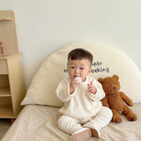 Load image into Gallery viewer, 2 Pieces Set Baby Unisex Solid Color Tops And Pants Wholesale 230114402
