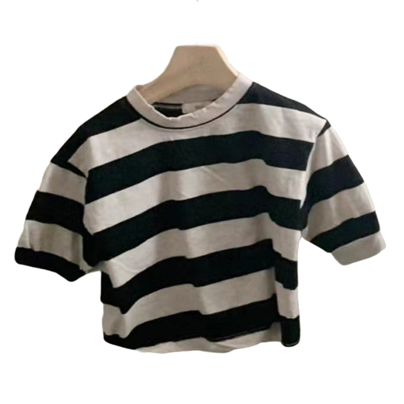 Baby Unisex Striped Tops Wholesale 230114407