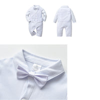 Load image into Gallery viewer, 3 Pieces Set Baby Boys Bow Jumpsuits And Solid Color Vests Waistcoats And Hats Wholesale 230114409
