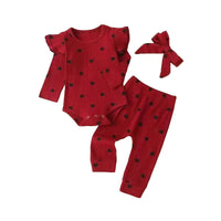 Load image into Gallery viewer, 2 Pieces Set Baby Girls Love heart Rompers And Pants Wholesale 230114413
