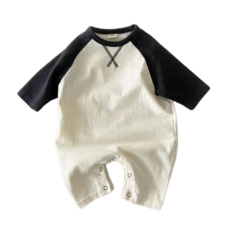 Baby Unisex Color-blocking Jumpsuits Wholesale 230114417