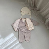 Load image into Gallery viewer, 2 Pieces Set Baby Unisex Cartoon Jackets Outwears And Solid Color Pants Wholesale 230114426
