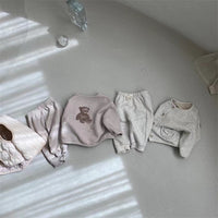 Load image into Gallery viewer, 2 Pieces Set Baby Unisex Cartoon Jackets Outwears And Solid Color Pants Wholesale 230114426
