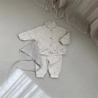 Load image into Gallery viewer, 2 Pieces Set Baby Unisex Cartoon Jackets Outwears And Solid Color Pants Wholesale 230114426
