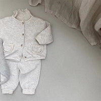 Load image into Gallery viewer, 2 Pieces Set Baby Unisex Cartoon Jackets Outwears And Solid Color Pants Wholesale 230114426
