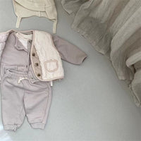 Load image into Gallery viewer, 2 Pieces Set Baby Unisex Cartoon Jackets Outwears And Solid Color Pants Wholesale 230114426
