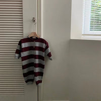 Load image into Gallery viewer, Baby Unisex Striped Jumpsuits Wholesale 230114430
