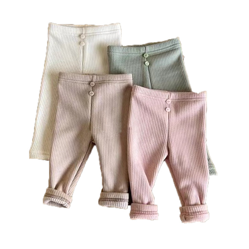 Baby Unisex Solid Color Pants Leggings Wholesale 230114435