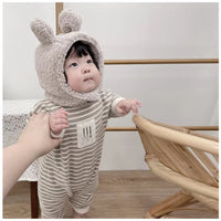 Load image into Gallery viewer, Baby Unisex Striped Cartoon Print Jumpsuits Wholesale 230114443
