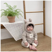 Load image into Gallery viewer, Baby Unisex Striped Cartoon Print Jumpsuits Wholesale 230114443
