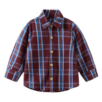 Load image into Gallery viewer, Baby Kid Unisex Letters Checked Shirts Wholesale 230114450
