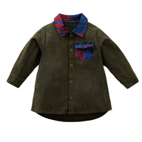 Load image into Gallery viewer, Baby Kid Unisex Letters Checked Shirts Wholesale 230114450
