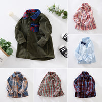 Load image into Gallery viewer, Baby Kid Unisex Letters Checked Shirts Wholesale 230114450
