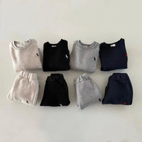 Load image into Gallery viewer, 2 Pieces Set Baby Unisex Embroidered Tops And Pants Wholesale 230114461
