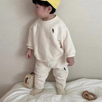 Load image into Gallery viewer, 2 Pieces Set Baby Unisex Embroidered Tops And Pants Wholesale 230114461
