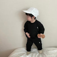 Load image into Gallery viewer, 2 Pieces Set Baby Unisex Embroidered Tops And Pants Wholesale 230114461
