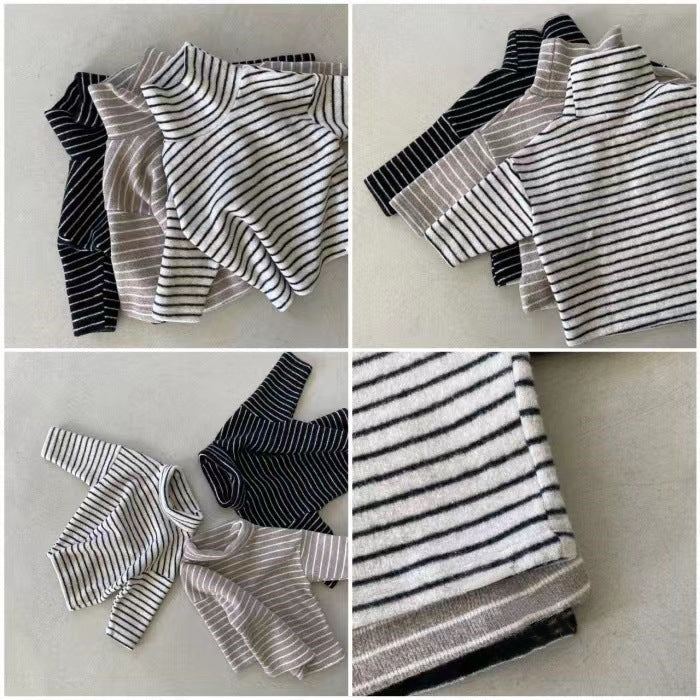 Baby Unisex Striped Tops Wholesale 230114462