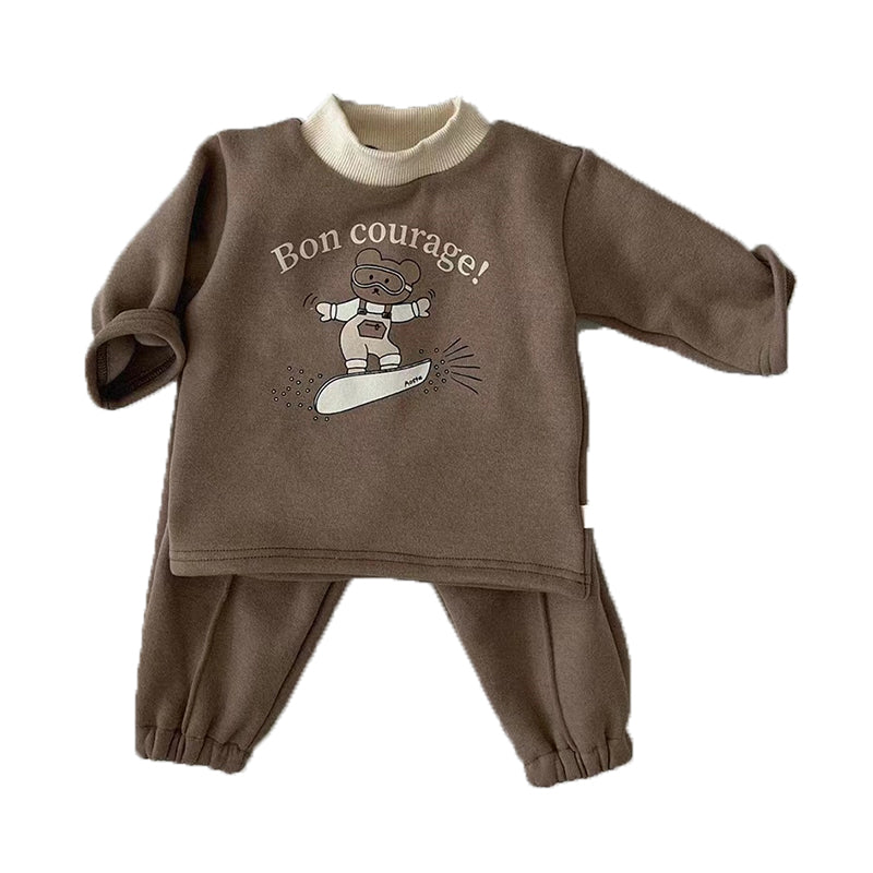 Baby Girls Letters Cartoon Print Hoodies Swearshirts Wholesale 230114470