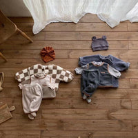 Load image into Gallery viewer, 2 Pieces Set Baby Unisex Solid Color Vests Waistcoats And Pants Wholesale 230114471
