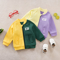 Load image into Gallery viewer, Baby Kid Unisex Letters Color-blocking Jackets Outwears Wholesale 230114482

