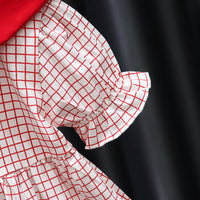 Load image into Gallery viewer, Baby Kid Girls Flower Checked Dresses Wholesale 230114487
