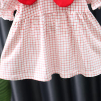 Load image into Gallery viewer, Baby Kid Girls Flower Checked Dresses Wholesale 230114487
