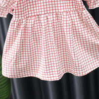 Load image into Gallery viewer, Baby Kid Girls Flower Checked Dresses Wholesale 230114487

