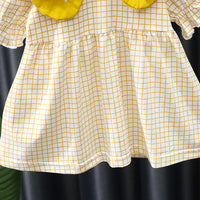 Load image into Gallery viewer, Baby Kid Girls Flower Checked Dresses Wholesale 230114487
