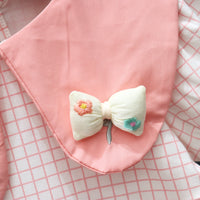 Load image into Gallery viewer, Baby Kid Girls Flower Checked Dresses Wholesale 230114487
