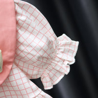 Load image into Gallery viewer, Baby Kid Girls Flower Checked Dresses Wholesale 230114487
