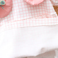 Load image into Gallery viewer, Baby Kid Girls Flower Checked Dresses Wholesale 230114487
