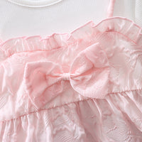 Load image into Gallery viewer, Baby Kid Girls Solid Color Bow Dresses Wholesale 230114493
