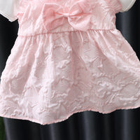 Load image into Gallery viewer, Baby Kid Girls Solid Color Bow Dresses Wholesale 230114493
