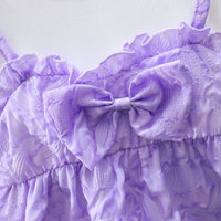 Load image into Gallery viewer, Baby Kid Girls Solid Color Bow Dresses Wholesale 230114493
