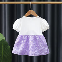 Load image into Gallery viewer, Baby Kid Girls Solid Color Bow Dresses Wholesale 230114496
