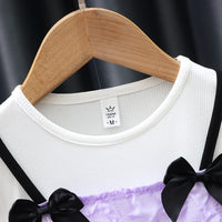 Load image into Gallery viewer, Baby Kid Girls Solid Color Bow Dresses Wholesale 230114496
