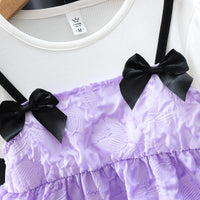Load image into Gallery viewer, Baby Kid Girls Solid Color Bow Dresses Wholesale 230114496
