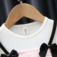 Load image into Gallery viewer, Baby Kid Girls Solid Color Bow Dresses Wholesale 230114496
