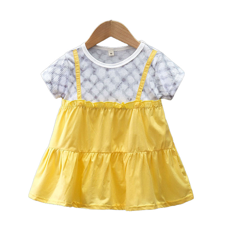 Baby Kid Girls Checked Dresses Wholesale 230114501