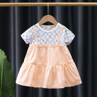 Load image into Gallery viewer, Baby Kid Girls Checked Dresses Wholesale 230114501
