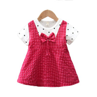 Load image into Gallery viewer, Baby Kid Girls Polka dots Bow Dresses Wholesale 230114502
