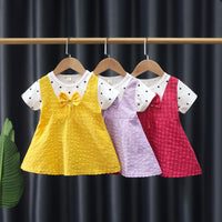Load image into Gallery viewer, Baby Kid Girls Polka dots Bow Dresses Wholesale 230114502
