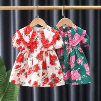 Load image into Gallery viewer, Baby Kid Girls Flower Print Dresses Wholesale 230114503
